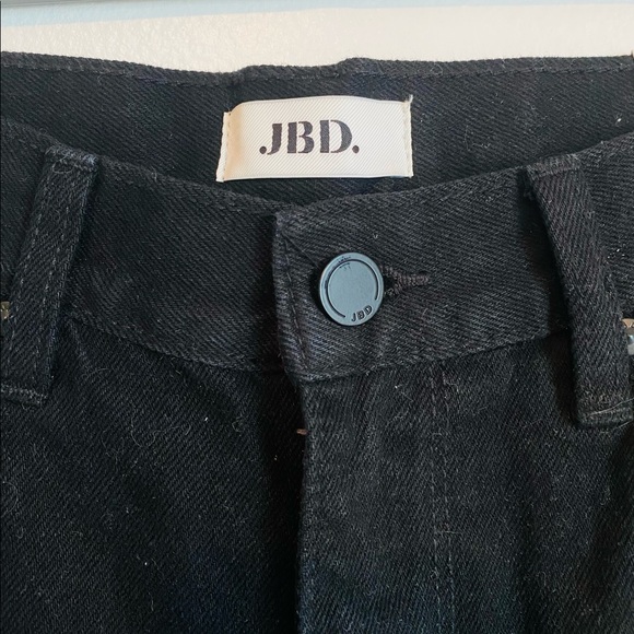 JBD Just Black Denim High Rise Women Black Distressed NWT New With Tag - Picture 3 of 6